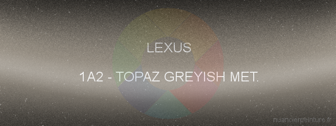 Peinture Lexus 1A2 Topaz Greyish Met.