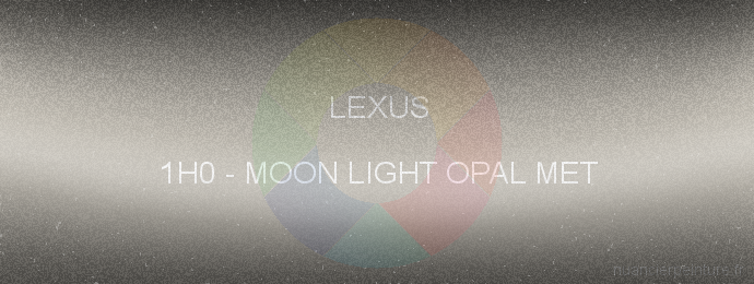 Peinture Lexus 1H0 Moon Light Opal Met