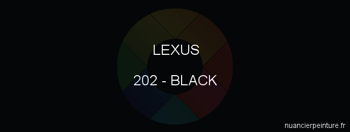 Peinture Lexus 202 Black