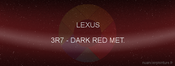 Peinture Lexus 3R7 Dark Red Met.
