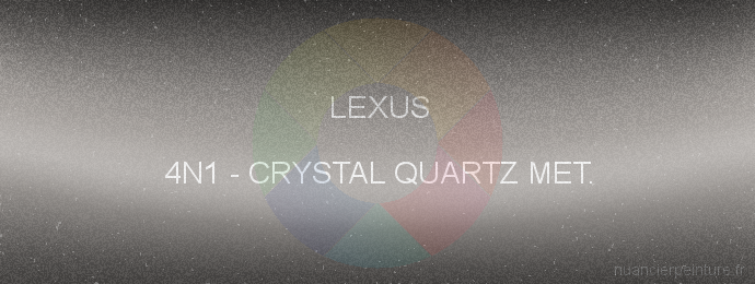Peinture Lexus 4N1 Crystal Quartz Met.
