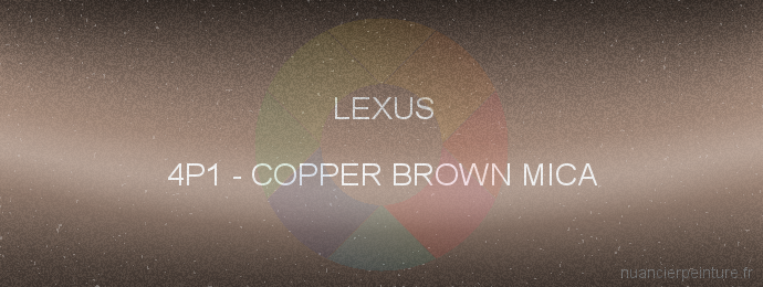 Peinture Lexus 4P1 Copper Brown Mica