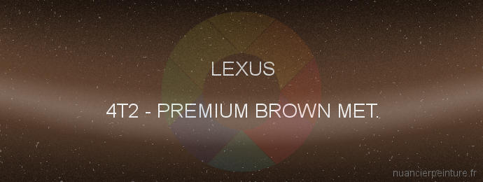 Peinture Lexus 4T2 Premium Brown Met.