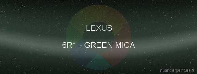 Peinture Lexus 6R1 Green Mica