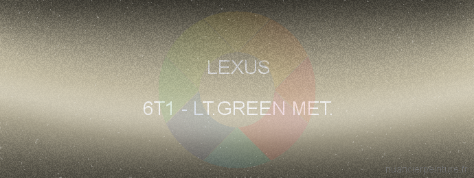 Peinture Lexus 6T1 Lt.green Met.