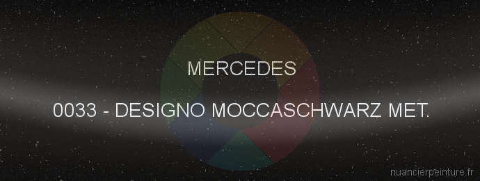 Peinture Mercedes 0033 Designo Moccaschwarz Met.