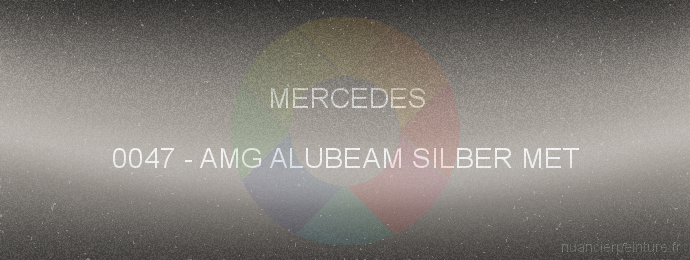 Peinture Mercedes 0047 Amg Alubeam Silber Met