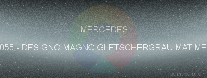 Peinture Mercedes 0055 Designo Magno Gletschergrau Mat Met.