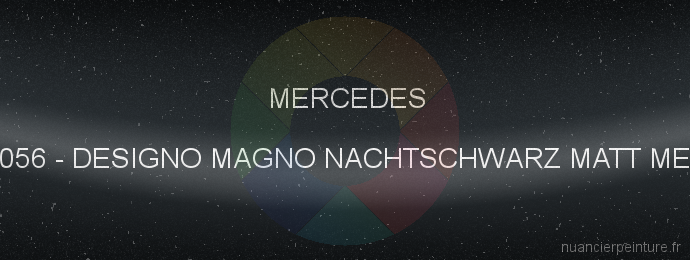 Peinture Mercedes 0056 Designo Magno Nachtschwarz Matt Met.