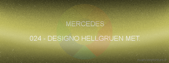 Peinture Mercedes 024 Designo Hellgruen Met.