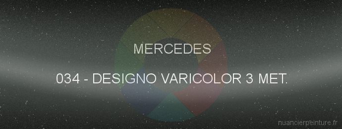 Peinture Mercedes 034 Designo Varicolor 3 Met.