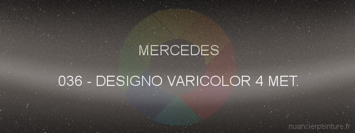 Peinture Mercedes 036 Designo Varicolor 4 Met.