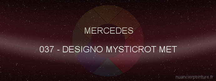 Peinture Mercedes 037 Designo Mysticrot Met