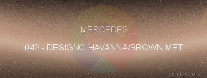 Peinture Mercedes 042 Designo Havanna/brown Met