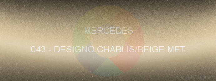 Peinture Mercedes 043 Designo Chablis/beige Met.