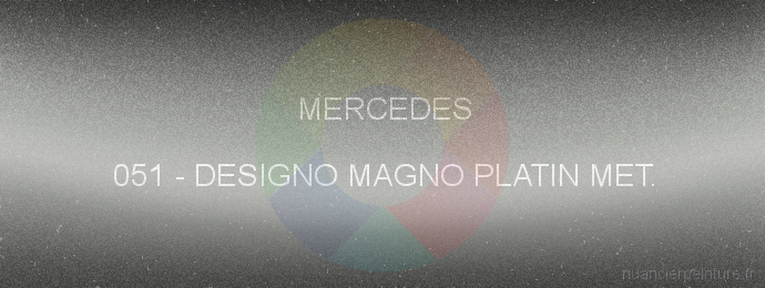 Peinture Mercedes 051 Designo Magno Platin Met.