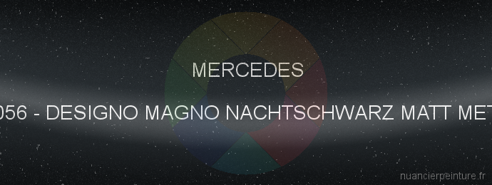 Peinture Mercedes 056 Designo Magno Nachtschwarz Matt Met.