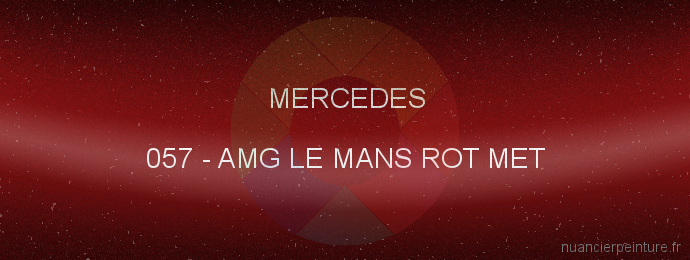 Peinture Mercedes 057 Amg Le Mans Rot Met