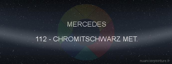 Peinture Mercedes 112 Chromitschwarz Met.