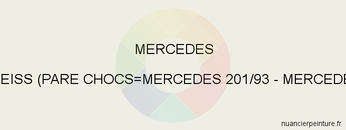 Peinture Mercedes 149 Weiss (pare Chocs=mercedes 201/93 - Mercedes 9616