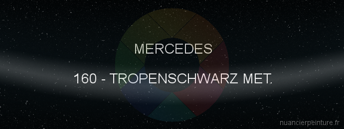 Peinture Mercedes 160 Tropenschwarz Met.