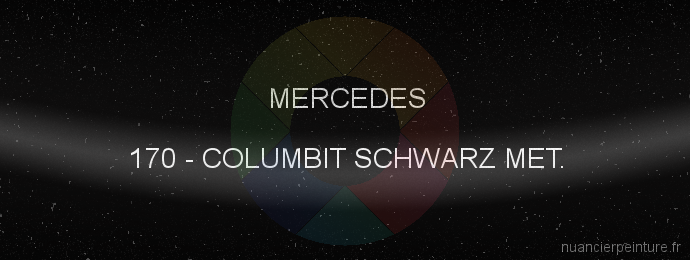 Peinture Mercedes 170 Columbit Schwarz Met.