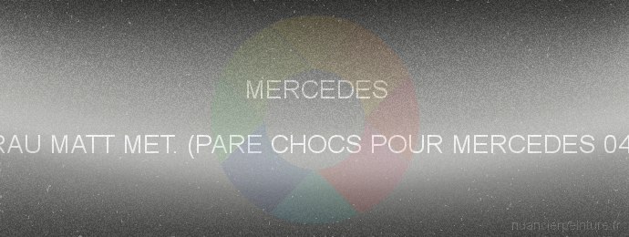 Peinture Mercedes 175 Grau Matt Met. (pare Chocs Pour Mercedes 040/199/31