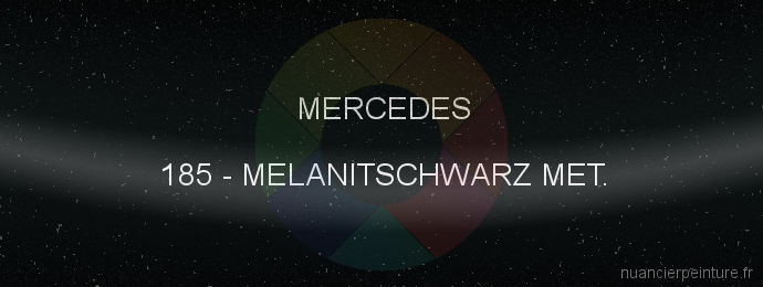 Peinture Mercedes 185 Melanitschwarz Met.