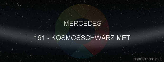 Peinture Mercedes 191 Kosmosschwarz Met.