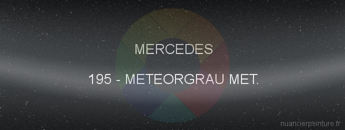 Peinture Mercedes 195 Meteorgrau Met.