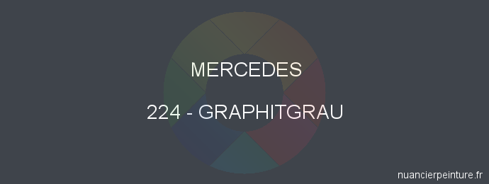 Peinture Mercedes 224 Graphitgrau