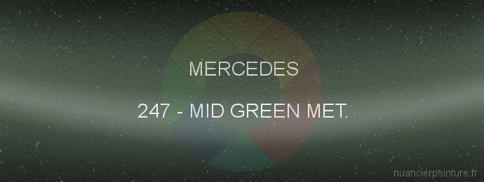 Peinture Mercedes 247 Mid Green Met.