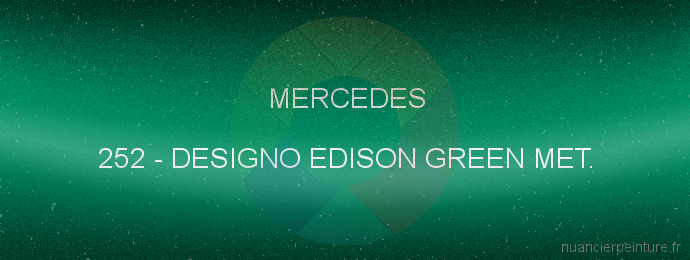Peinture Mercedes 252 Designo Edison Green Met.