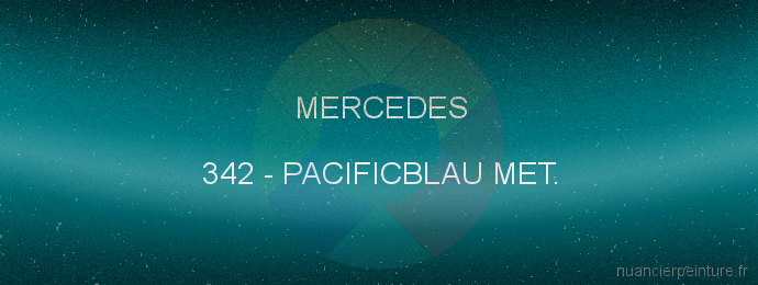 Peinture Mercedes 342 Pacificblau Met.