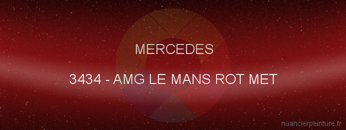 Peinture Mercedes 3434 Amg Le Mans Rot Met