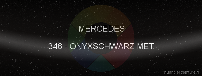 Peinture Mercedes 346 Onyxschwarz Met.