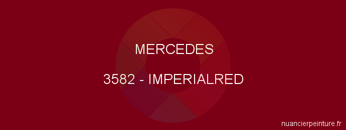 Peinture Mercedes 3582 Imperialred