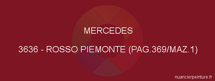 Peinture Mercedes 3636 Rosso Piemonte (pag.369/maz.1)