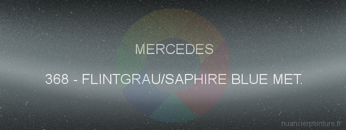 Peinture Mercedes 368 Flintgrau/saphire Blue Met.