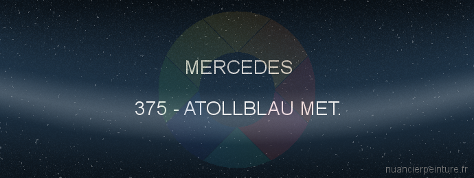 Peinture Mercedes 375 Atollblau Met.