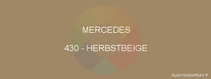 Peinture Mercedes 430 Herbstbeige