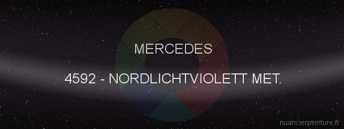 Peinture Mercedes 4592 Nordlichtviolett Met.