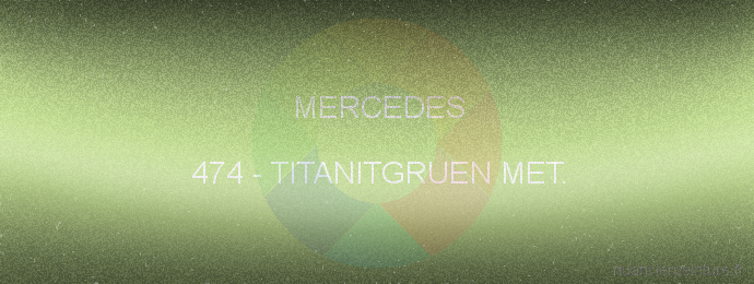 Peinture Mercedes 474 Titanitgruen Met.