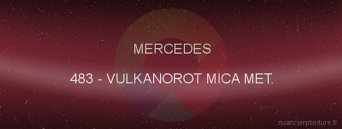 Peinture Mercedes 483 Vulkanorot Mica Met.