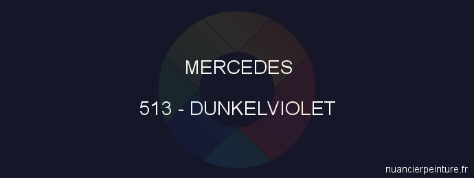 Peinture Mercedes 513 Dunkelviolet