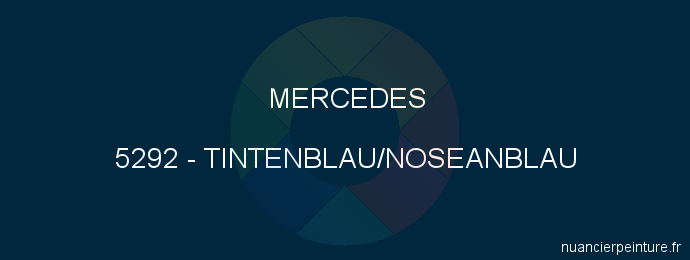 Peinture Mercedes 5292 Tintenblau/noseanblau