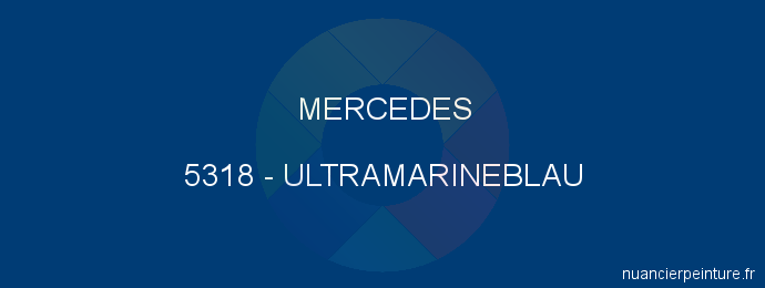 Peinture Mercedes 5318 Ultramarineblau
