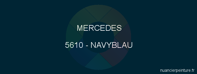 Peinture Mercedes 5610 Navyblau