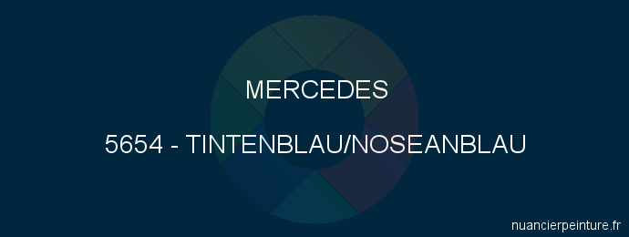 Peinture Mercedes 5654 Tintenblau/noseanblau