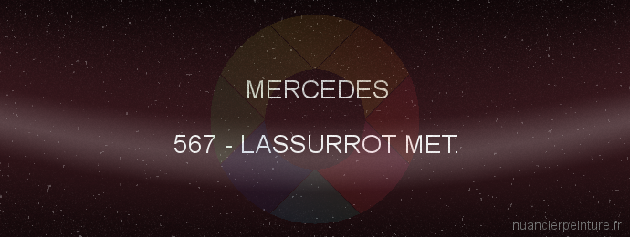 Peinture Mercedes 567 Lassurrot Met.